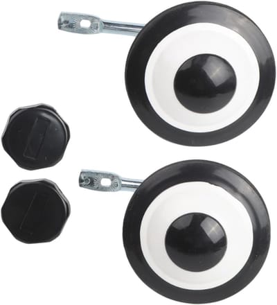 Fietsstabilisatoren Kinderen - Zijwielen Paar - Fiets Leren - Knipperende Wielen - 12 Inch - Zilver