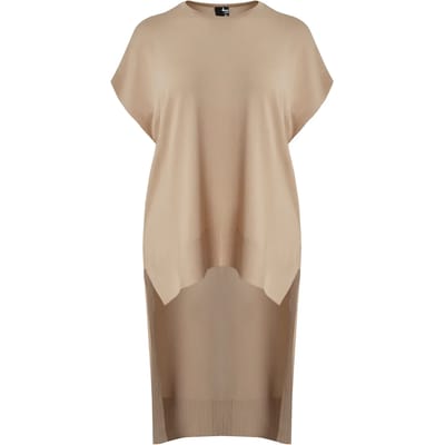 Asymmetrische Gebreide Tuniek Dames Mat Fashion