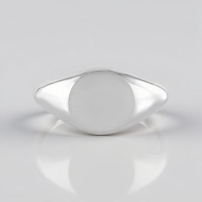 Cavill - Zilveren Ring - 925 Sterling Zilver - Ovaal Minimalistisch Design - Elegante, Moderne Tijdloze Damesring - Maat 17-20 - 4,22g