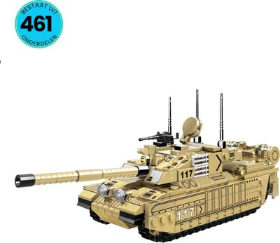 WOMA® Leger Speelgoed Set Geschikt Voor LEGO - Vanaf 6 Jaar - 461 Bouwstenen - Tank - Bouwpakket - STEM Speelgoed - Speelset - Bouwspeelgoed - Inclusief Handleiding