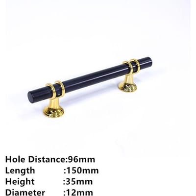 Handgrepen Lade Kast Meubels Keukenkast Handgrepen Knop Deur Lade Meubels Keukenknop Modern Eenvoudig Goud Zilver Single hole 96mm