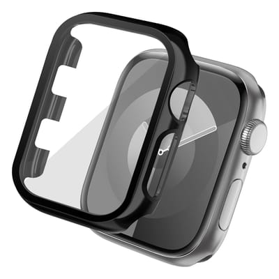 Screen protector - Geschikt voor Apple Watch 1 / 2 / 3 - 42 mm - Full Cover Hard Case / Beschermend Hoesje - Zwart
