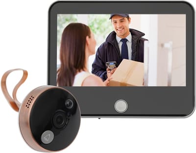 Draadloze Videodeurbel met Camera, 140° Hoek, 1.3 Megapixel, PIR Sensor en 4000mAh Batterij voor Veiligheid en Comfort bij de Voordeur