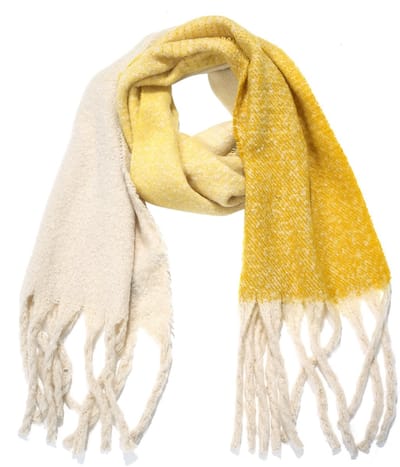 Wintersjaal - 190x40cm - beige - dames - zacht - tijdloos - stijlvol - modieus