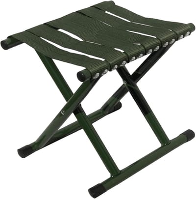 Vouwbare Mini Camping Kruk, Lichtgewicht en Stabiel, Ideaal voor Buitenactiviteiten zoals Vissen, Kamperen en Barbecueën (Groen)
