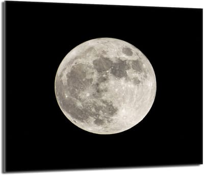 TMK ArtDeko Serie - Beschermende Glazen plaat voor Fornuis - 60x52cm - Maan Motief
