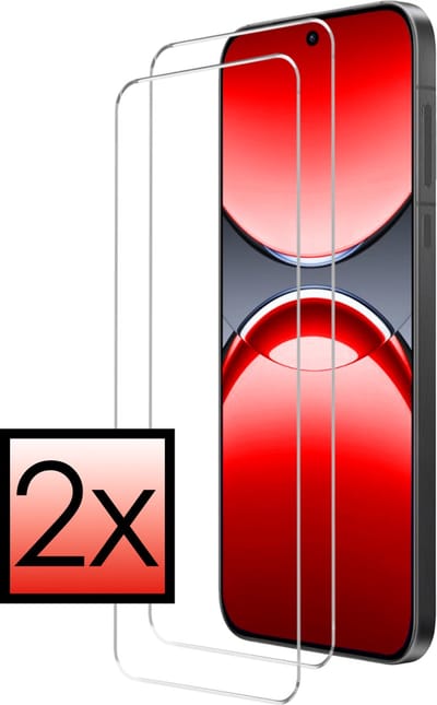 Screenprotector - 2 Stuks - Geschikt voor OPPO Find X8 - Extra Sterk - Beschermglas - Gehard Glas - Tempered Glass - Screen Protector - Bescherm Cover