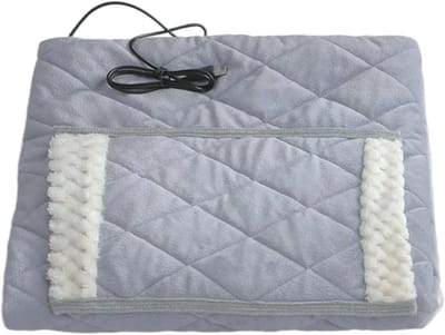 Elektrische deken - Verwarmde plaid - Warmte en comfort - Veilige USB-verwarming - 69 x 99 cm - Grijs