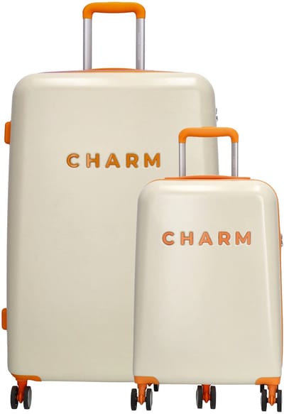 Charm London Capetown Koffer 20-28 Inch - Kofferset - Hardcase - Handbagage - L - S - Beige Multi