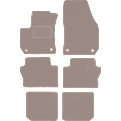 Beige veloursmatten voor: Opel Zafira B minivan (2005-2014)