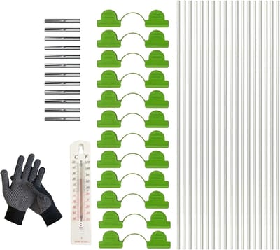 Tuinboog Set - Tunnel Bogen - Planten Beschermen - Inclusief Temperatuurmeter - 43cm Lengte