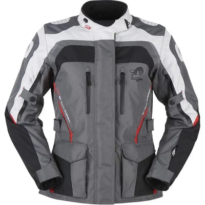 Furygan Apalaches Jas Dames Zwart Grijs Rood - Maat S - Jas