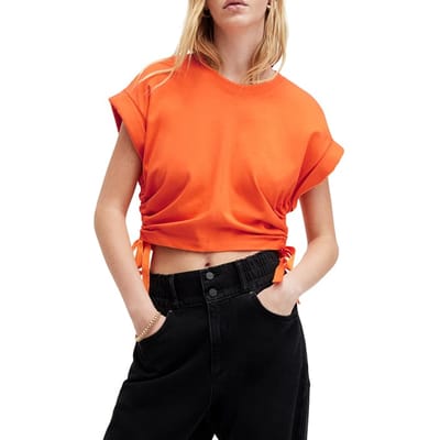 AllSaints Mira Tee Zesty Orange Größe: XS | Hemden Outlet | Damen | Orange