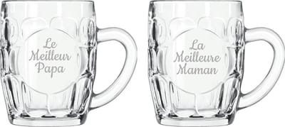 Bierpul gegraveerd - 55cl - Le Meilleur Papa & La Meilleure Maman