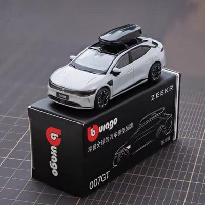 Bburago 1:64 Zeekr 007Gt Legering Stationwagon Automodel Diecast Metaal Nieuwe Energie Voertuig Automodel Simulatie Verzameling Kinder Cadeau black
