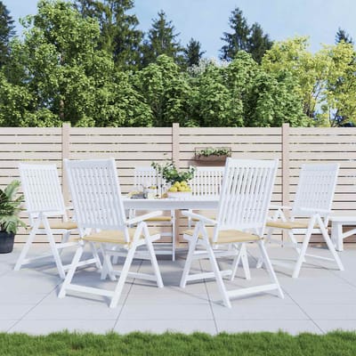 vidaXL - Tuinstoelkussens - 6 - st - 40x40x3 - cm - oxford - stof - beige