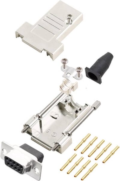 encitech DTSL09-LJSRG-T-DBCS-K 6355-0069-11 D-sub female connectorset 180 ° Aantal polen: 9 Crimpen 1 stuk(s)