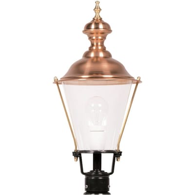 K.S. Verlichting Sokkellamp K4b met koper, zwart