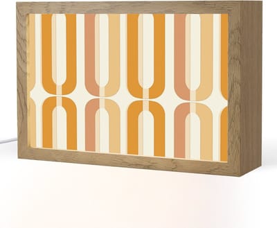 Tafellamp 30x20 cm - LED lamp - U-vorm - Retro - Oranje - Decoratieve tafellampen - Dimbaar - Tafellampje slaapkamer - Woonkamer binnen