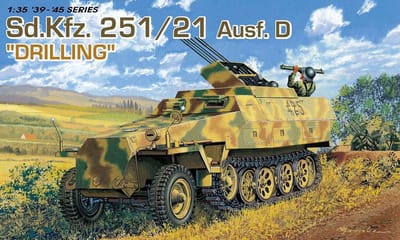 Dragon Modelbouwpakket Militaire voertuigen - 6217 SD.KFZ.251/21 Ausf.D Drilling Plastic - 1:35 - Modelbouw