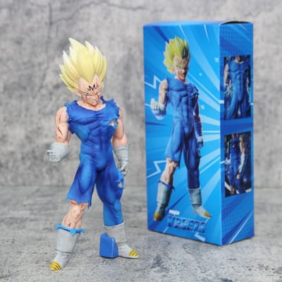 Hoge Kwaliteit Dragon Ball Z Majin Vegeta Figuur Verzamelaar Model Speelgoed 20cm Stressverlichting Duurzaam Kindvriendelijk wit