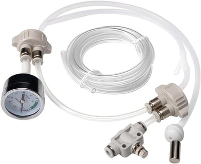 DIY CO2 Systeem voor Plantenaquarium - Complete Kit met Tubes, Ventiel, Manometer en Flessenstopper voor Optimaal Groei