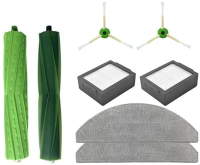 Stofzuigeraccessoires- Geschikt voor iRobot Roomba comboCombo i5, i5+, j5, j5+ robotstofzuiger ( 8 stuks)