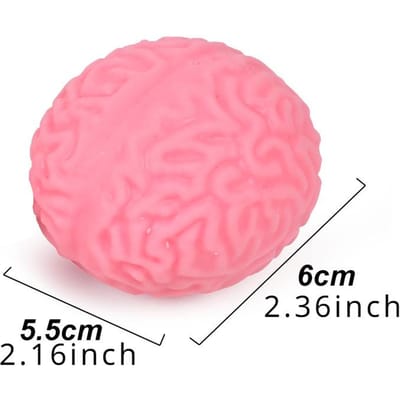 Mini Hersenen Squishy Knijpbal Grappige Hersenen Ballen Stressverlichtend Speelgoed voor Tieners Volwassenen Feestartikelen Pasen Halloween Verjaardagscadeau pink