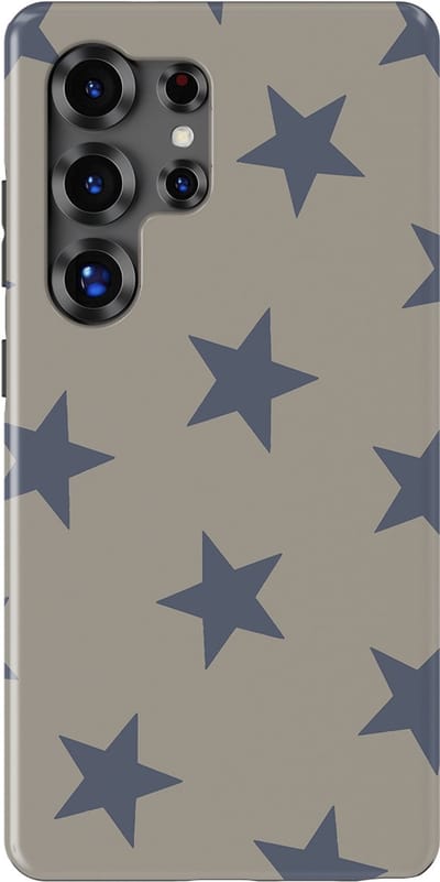 DripCase Hoesje Samsung Galaxy S25 Ultra | Sterren Design | Magnetisch Opladen | 2-in-1 Ontwerp | Stars Backcover Slate Sky