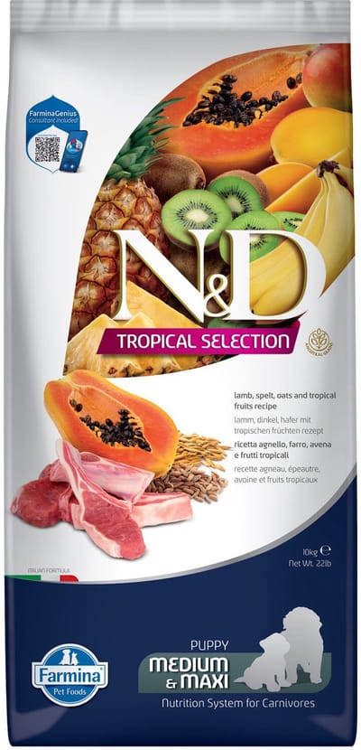 Farmina N&D Tropical Puppy Medium & Maxi - Lamb - 10 kg