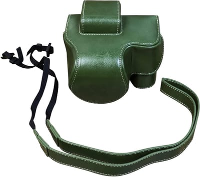 Camera Case voor Nikon Z30/Z50 - PU Leer Bescherming met Verstelbare Schouderband - Groene Fototas voor Digitale Camera's