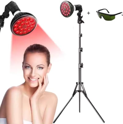 Infrarood Lamp - Red Light Therapy - Rood Licht Therapie - Timer - 54Watt - Verstelbare Standaard - Gewrichten/Spieren/Pijn/Huidverjonging/Pigmentvlekken - Infraroodtherapie - Collageen Lamp - Anti-aging Apparaat - Red Light Therapy Hair Growth