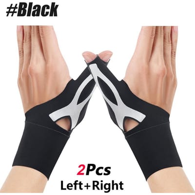 1/2 Stuks Duim Polsbrace Compressiehoes Elastische Ondersteuning Handschoen Voor Artritis Pijnverlichting Tendinitis Sportblessure Left Right