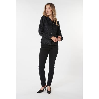 EsQualo Trousers Colored Denim Black Maat: 36 | Pantalons Outlet | Dames | Zwart