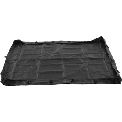 Parc à Chiens Base Mat Noir Tissu Oxford Imperméable Tapis de Sol pour Parc à Chiots à la Maison Noir 4 Côtés noir