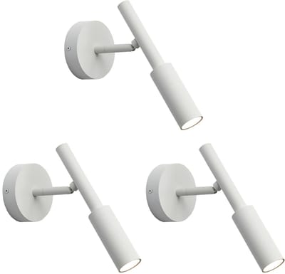 Set van 3 Wandlamp LED 5W Modern Nachtlampje voor Slaapkamer Wandlampen Dimbaar Woonkamer Wit