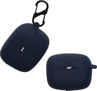 kwmobile Hoes geschikt voor JBL Tune Buds - Siliconen cover voor oordopjes in donkerblauw
