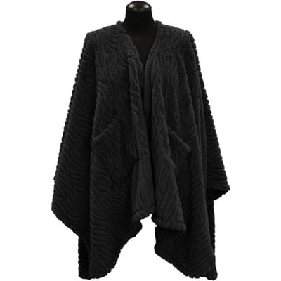 Unique Living omslagplaid clio 148x160cm black