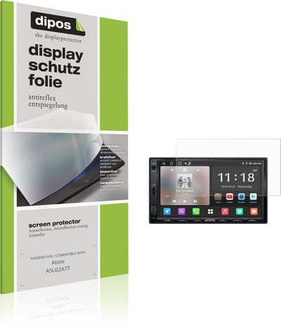 dipos – 2x Matte Beschermfolie geschikt voor Atoto A5LG2A7T | Krasbestendige & antireflecterende Screenprotector Ultra-Thin