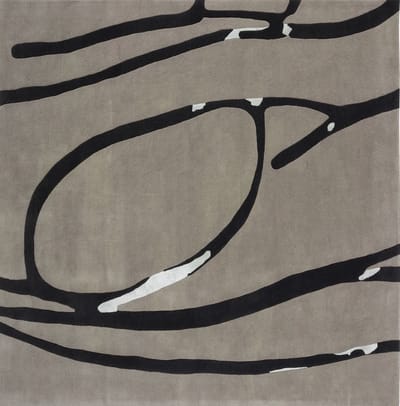 Acsento x Sofie Neirynck Basho Taupe Vloerkleed - 250 x 250 cm - Taupe - Rechthoekig - Wol, Viscose - Eetkamer, Woonkamer, Slaapkamer - Abstract - Modern, Design