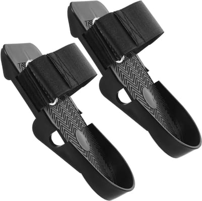 Roeimachine Pedalen - Roeitrainer Voetsteunen - Thuis Workout - Verstelbaar Anti-slip Ontwerp - 24 cm - Zwart