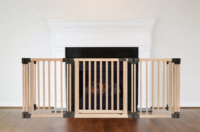 Safetots Houten Panelen voor de Open Haard, 68 x 200cm, Naturel, Hout