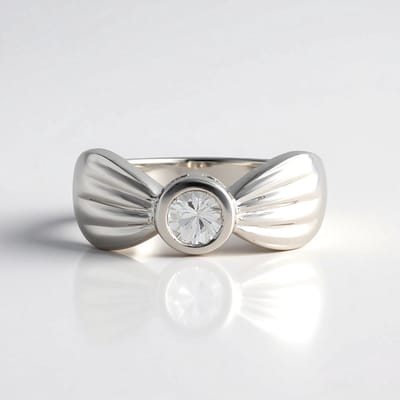 Cavill - Elegante Zilveren Ring - 925 Sterling Zilver Platina Coating - 0,66 ct Briljantgeslepen Cambodjaanse Zirkoon - Tijdloos Design