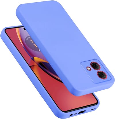 Cadorabo Hoesje geschikt voor Motorola Moto G84 in LIQUID LICHT PAARS - Beschermhoes gemaakt van flexibel TPU silicone Case Cover