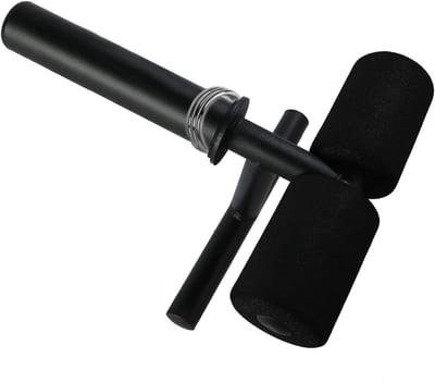 Tibialis Trainer Bar - Scheenbeen Trainer Enkelgewicht - Onderlichaam Trainen - Antislip Borgring - 5.5 cm Diameter - Zwart