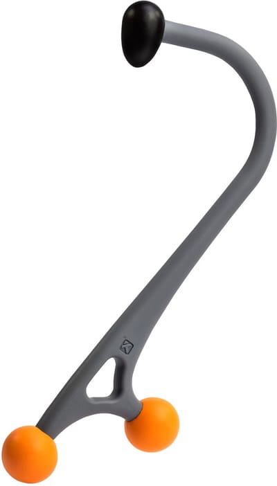 Triggerpoint Massage Apparaat - Accessoire AcuCurve Cane - Grijs / Oranje - 40 x 18 cm - Spiermassage - Pilates - Yoga - Fitness