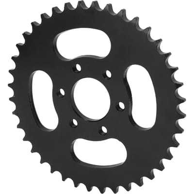 Achter Kettingwiel 37mm Binnengat Zwart 6 Gaten 428 40T RVS voor 4 Wiel ATV Quad black