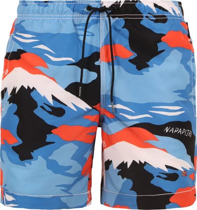 Napapijri Zwembroek Print Blauw - Maat L - Heren