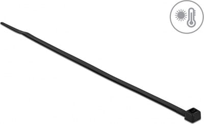 Kabelbind warmtebestendig l 380 x w 4,8 mm zwart 100 stuks