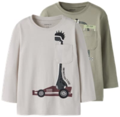 NAME IT - NMMVILIAN 2P LS NREG TOP - Jongens - Lange mouwen shirts